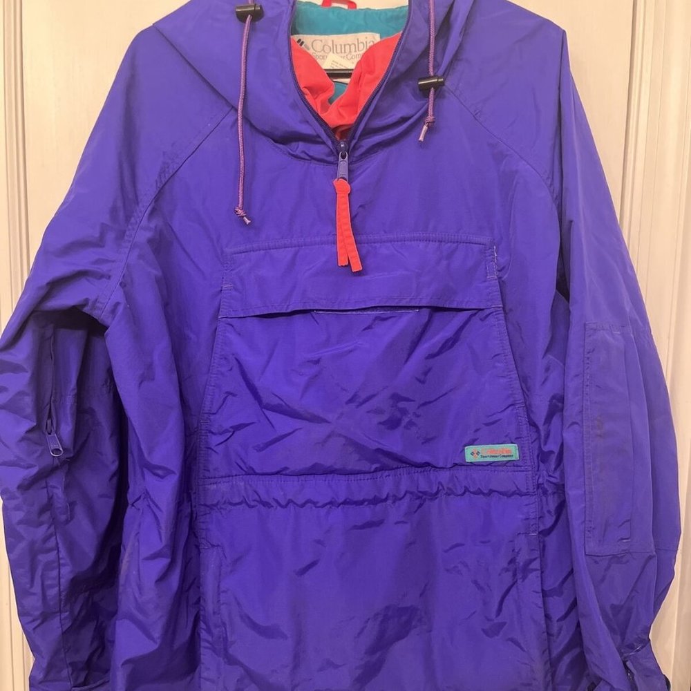 Vintage Columbia Radial Sleeve V 1/2 Zip Pullover Medium